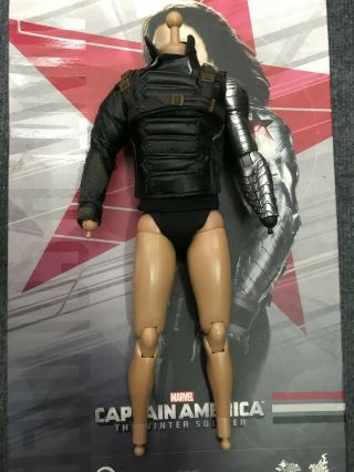 1/6 Hot Toys Mms241 Captain America Winter Soldier Bucky Body For Action Figure