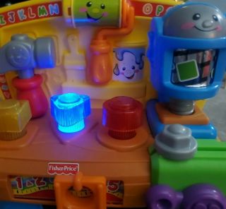 Fisher Price Laugh & LEARN Work Bench Lights Music Activities Batteries 3