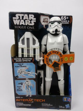 Star Wars Rogue One Imperial Stormtrooper Interactech Sounds And Phrases Figure