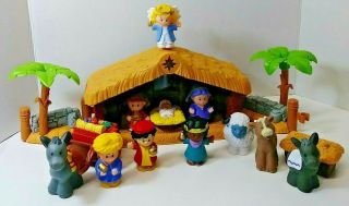 Fisher Price Little People Nativity Scene 12 - Figure Christmas Story Toy Music