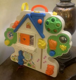 Vintage 1985 Fisher Price 1100 Crib Busy Box Toy Activity Center