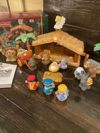 Fisher - Price Little People Christmas Story Nativity Manger.  Complete W/ Box