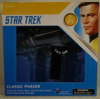 Star Trek The Tv Series Classic Phaser Type - 2 Diamond Select Sound Kirk
