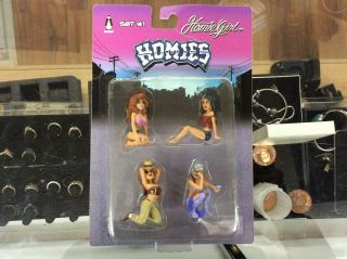 Homies Homie Girl Set 1 1:24 Scale Rare In Blister 2004 In Package