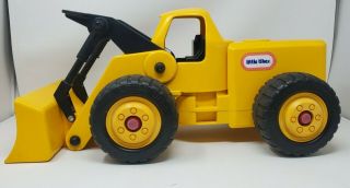 Vintage Little Tikes Large Bulldozer Front End Loader Yellow Usa 20 " Long