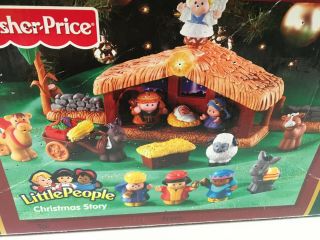 Fisher Price Little People Deluxe Lights & Music Christmas Story Nativity Scene