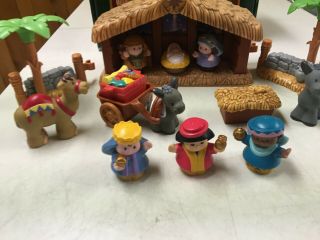 FISHER PRICE LITTLE PEOPLE DELUXE LIGHTS & MUSIC CHRISTMAS STORY NATIVITY SCENE 3