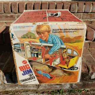 Vtg 1973 Mattel Big Jim Sky Commander Playset 7323 W/all Accessories & Box