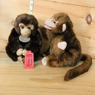 Folkmanis Monkey Full Body Hand Puppet 10 " & Yomiko Classic Chimp Plush ( (7)