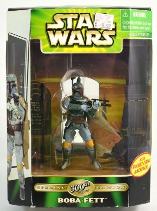 Star Wars Boba Fett Special Edition 300th Figure Moc 2000 Hasbro