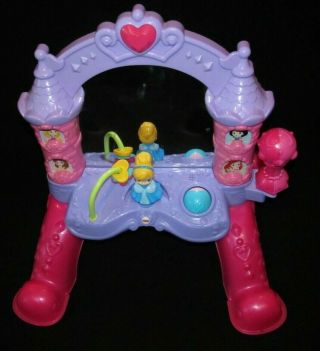 Fisher Price Disney Princess Musical Mirror Floor Vanity With Wand Complete