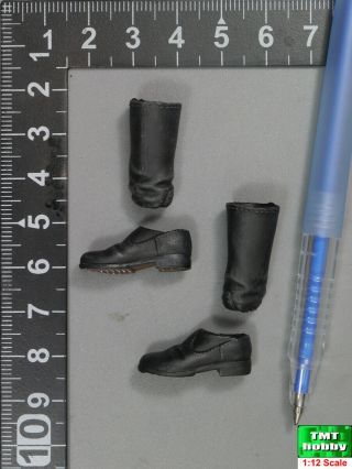 1:12 Scale Damtoys Pes003 Wwii German Panzer - Long Boots (peg Type)