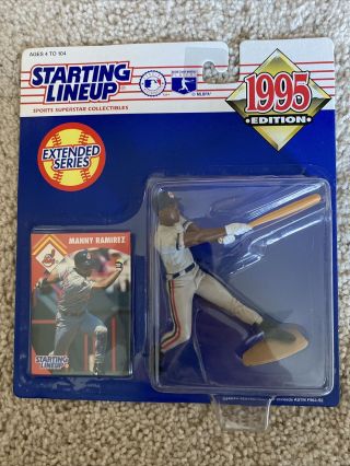 1995 Starting Lineup Manny Ramirez Cleveland Indians Baseball Mlb Slu