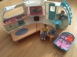 Fisher Price Loving Family Vacation Camper Dollhouse Rv Motorhome1998