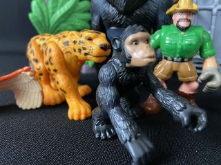 Fisher Price Imaginext Jungle Zoo Safari Figures w/ Gorillas Tiger 3
