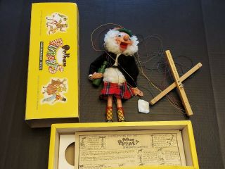 Vintage Pelham Marlborough Wilts Macboozle Marionette String Puppet.  Exc
