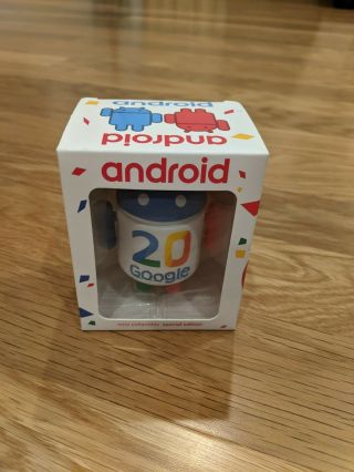 Android Mini Collectible Figurine " 20 Years Of Google " Anniversary Edition