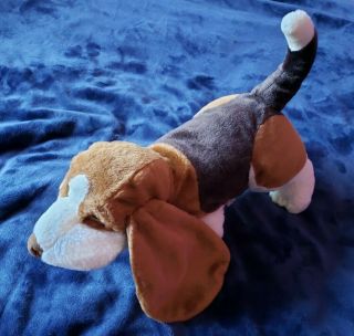 Folkmanis Basset Hound Dog Plush Hand Puppet Full Body 15 " Long