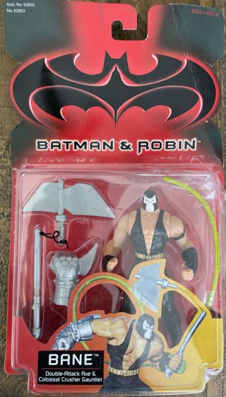 Kenner Batman & Robin Bane Double Attack Axe 63853 1997