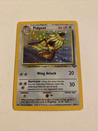 Pokemon Cards Rare Holo Pigeot 8/64 Jungle