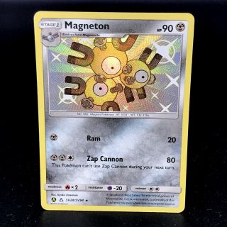 Magneton - Sm Hidden Fates Sv28/sv94 - Shiny Vault Holo Rare Pokemon Card