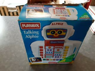 Vintage Playskool Alphie 1992 Talking Robot Boxed