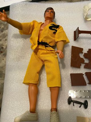 Vintage 1971 Big Jim Action Figure Karate Mattel W/ Muscle Mover And Parts