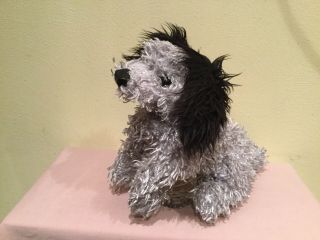 FOLKMANIS PLUSH FULL BODY SMALL SCRUFFY DOG PUPPET,  MOVEABLE MOUTH,  15 IN. ,  EUC 2