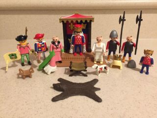Playmobil Vintage King And His Court Set 3659 Queen Prince Heralder Guards