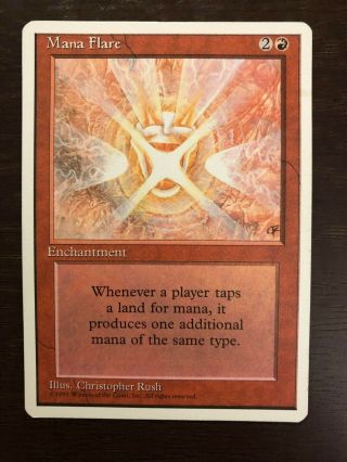 Mtg Mana Flare 4th Edition Magic The Gathering Wizards Of The Coast