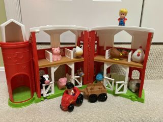 Fisher - Price Little People Animal Friends Farm,  Barn House With Animals/tractor