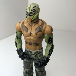 Wwe Rey Mysterio Tribute To Troops Wrestling Action Figure Mattel Camo Wwf