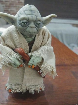 Star Wars Yoda Action Figure Toy 1997 Hasbro 4 1/2” Rare Vintage