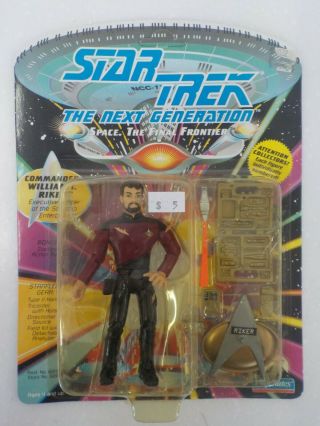 N Commander William Riker Star Trek The Next Generation 1992 Playmates Moc