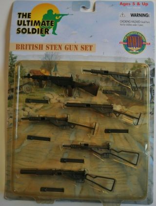 The Ultimate Soldier Wwii British Sten Gun Set 1/6 21st Century Un - Opened