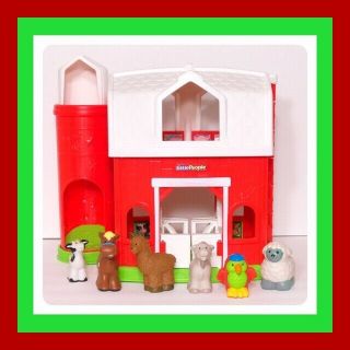Fisher Price Little People Animal Friends Farm Barn Play Set W/ Sound Pets