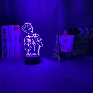 Haikyu 3D Led Night Light Anime Tendou Satori Table Lamp for Room Decor Kid Gift 3