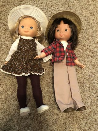 1978 Vintage Fisher Price Dolls My Friend Jenny & Mandy Outfits 16”