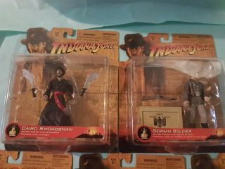 Indiana Jones Complete Set of Disney Rare Retro collector Action Figures 2