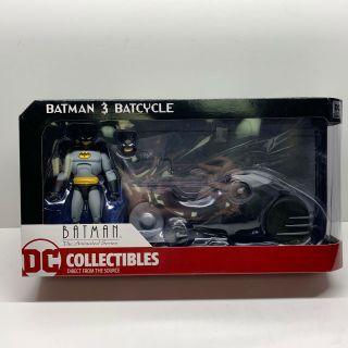 Batcycle & Figure Dc Collectibles Batman The Animated Series Ships Next Day