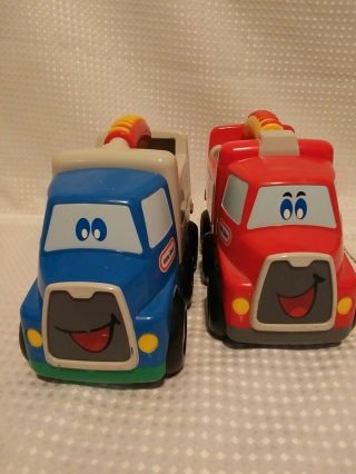 Little Tikes 2 Handle Hauler Moving & Fire Trucks Toddler/preschool Plastic 10 "