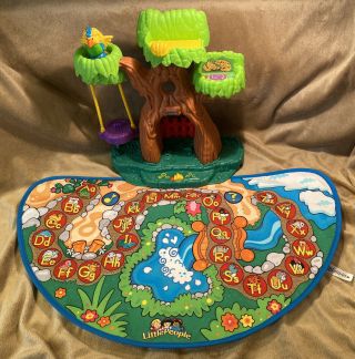 Fisher Price Little People Alphabet Abc A To Z Learning Zoo Treehouse Mat Only