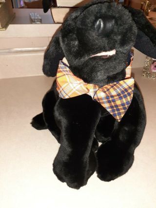 Folkmanis Black Labrador Lab Puppy Dog Full Body Hand Puppet Plush 20 " Stuffed