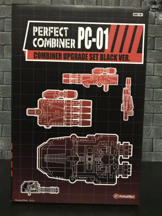 Transformers Perfect Effect Pc - 01 Black Upgrade Hands & Feet Uw Cw Defensor