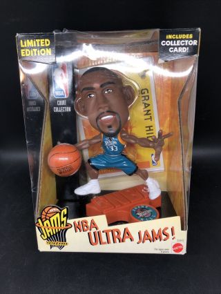 Mattel 1999 Nba Ultra Jams Grant Hill Pistons Limited Edition Action Figure Nib