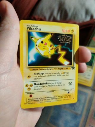 Pikachu 4 Wb Gold Stamped Wotc Black Star Promo The First Movie Pokemon Card Hp