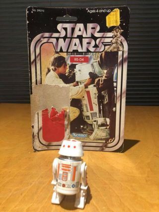 Vintage - Star Wars - R5 - D4 - Complete W / Backing Card