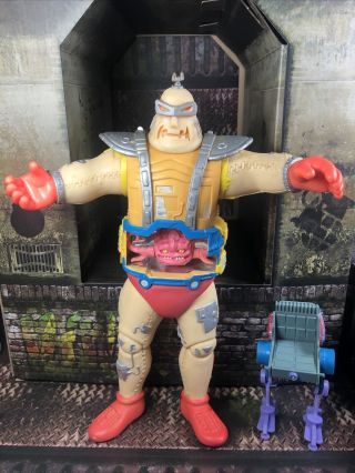 1991 Teenage Mutant Ninja Turtles Krang Figure / Android Body & Accessories 10h