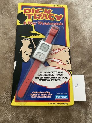 Vintage Playmates Dick Tracy 2 - Way Wristwatch.