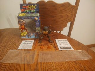 Tmnt 1993 Cartwheelin Karate Don 100 Complete W/box,  Guide And Instructions
